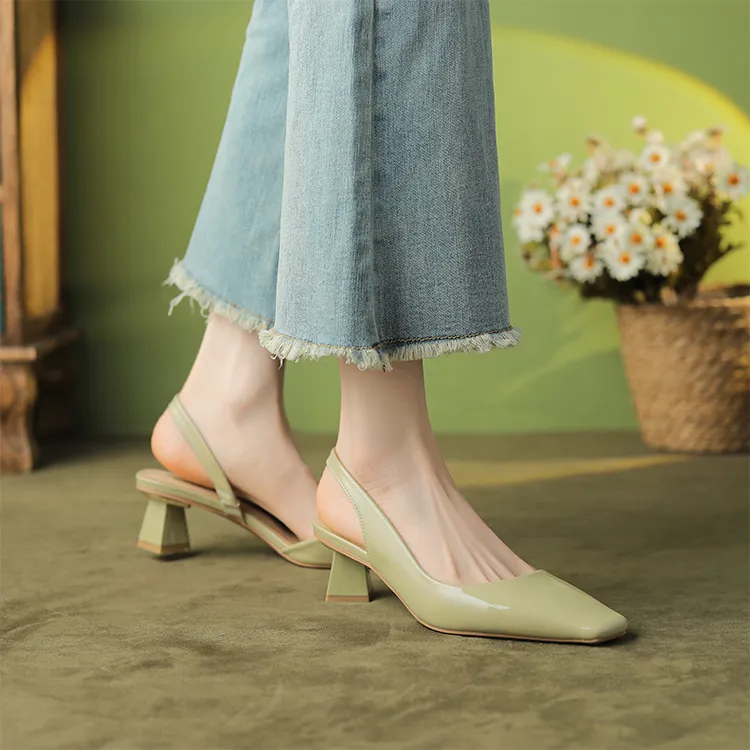 Beijiani Chunky Heel High Heels 3cm Women's-4