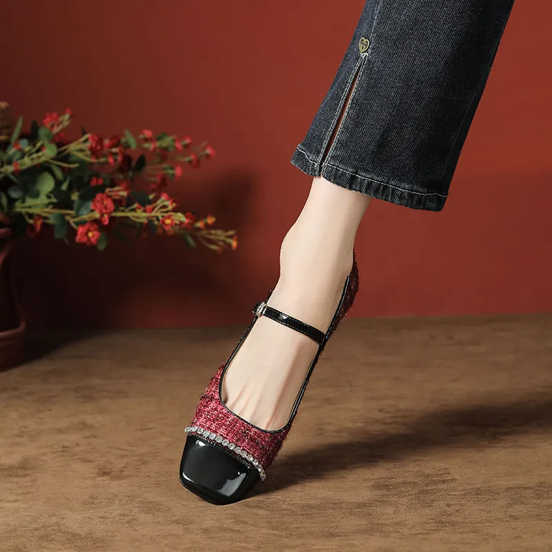 Beijiani Chunky Heel High Heels Women's-9