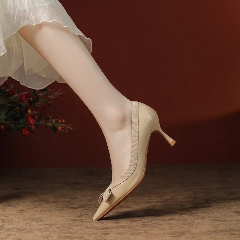 Beijiani Slim Heel High Heels 6cm Women's-13
