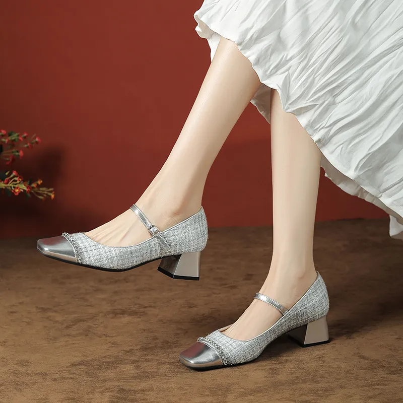 Beijiani Chunky Heel High Heels Women's-15