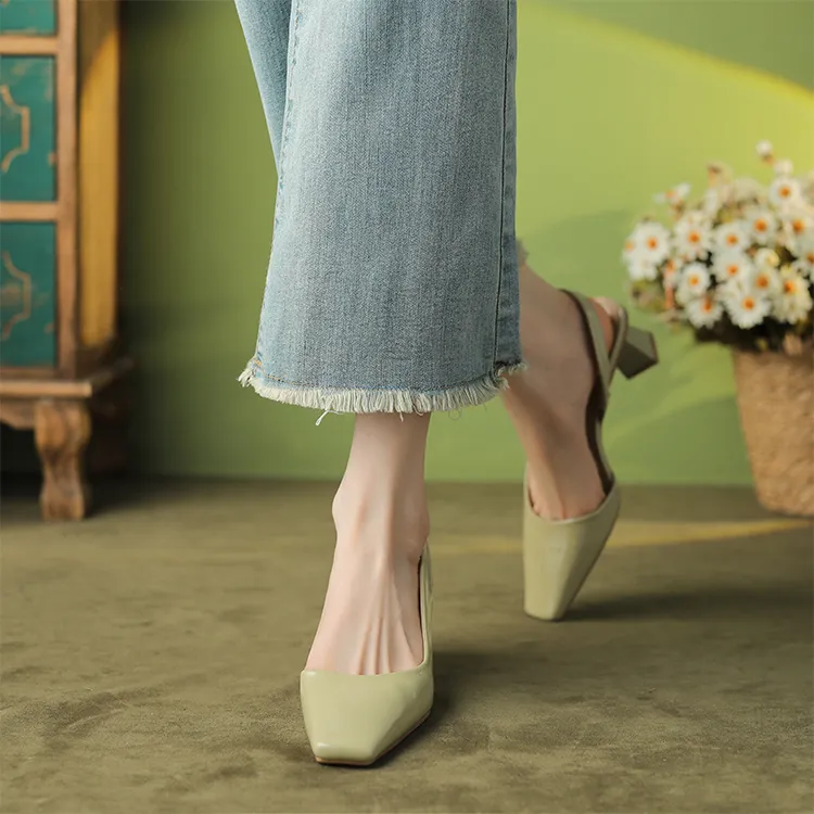 Beijiani Chunky Heel High Heels 3cm Women's-5