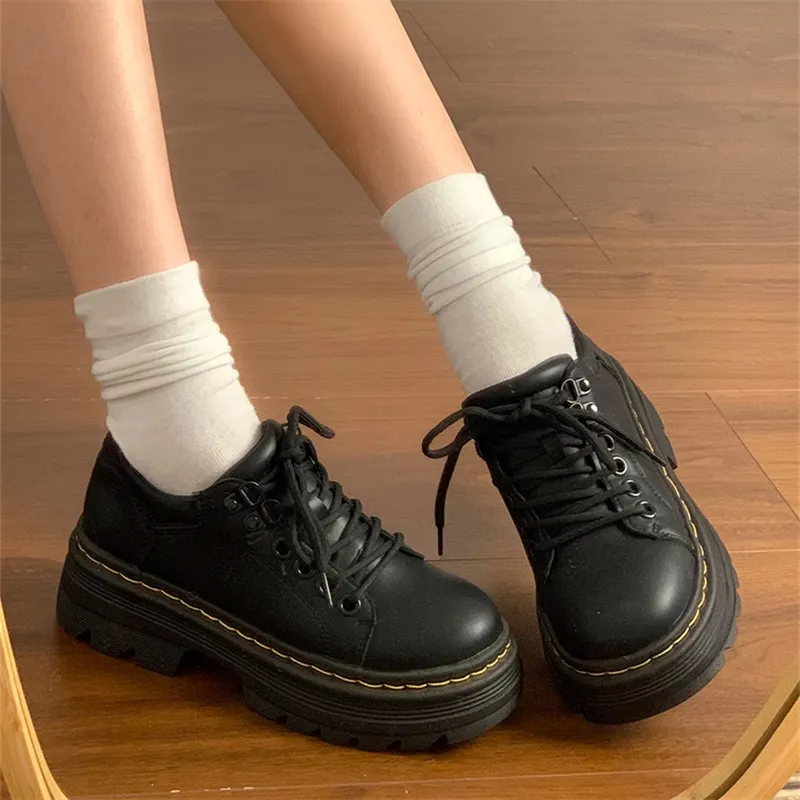 SHUXI Casual Single Shoes 5cm Women's-1