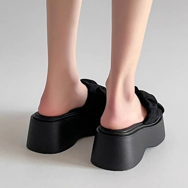 SHUXI Slide Slippers Women's Black/Yellow/Beige/Pink-8