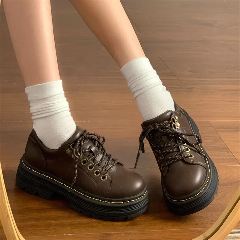 SHUXI Casual Single Shoes 5cm Women's-8
