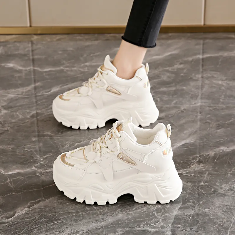 SHUXI Low-Top Chunky Sneakers Women's-1