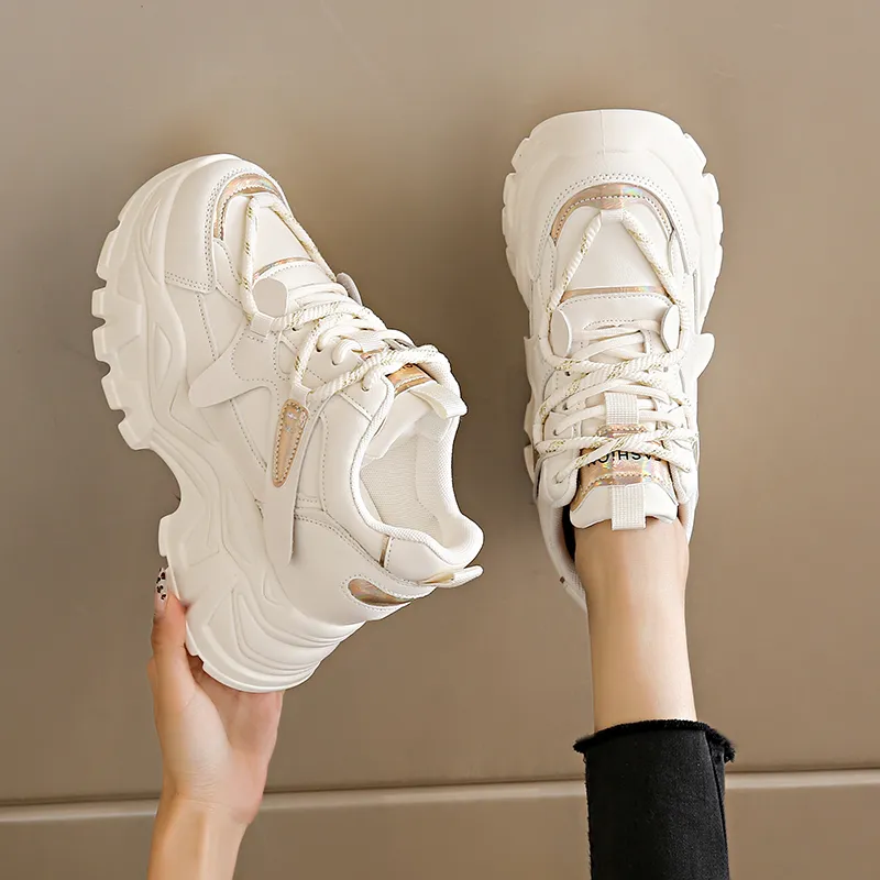 SHUXI Low-Top Chunky Sneakers Women's-3