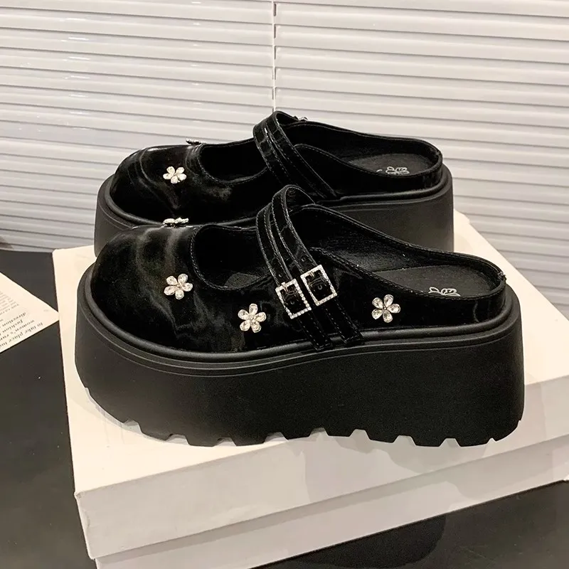 SHUXI Closed Toe Slippers Women's-26