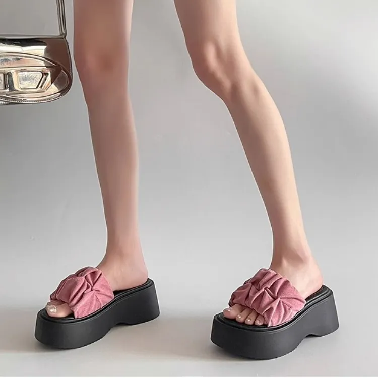 SHUXI Slide Slippers Women's Black/Yellow/Beige/Pink-13