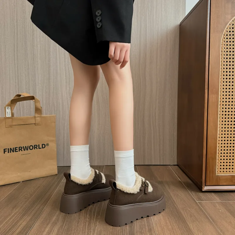 Fashion Casual Loafers Unlined Shoes 7cm Women's-28