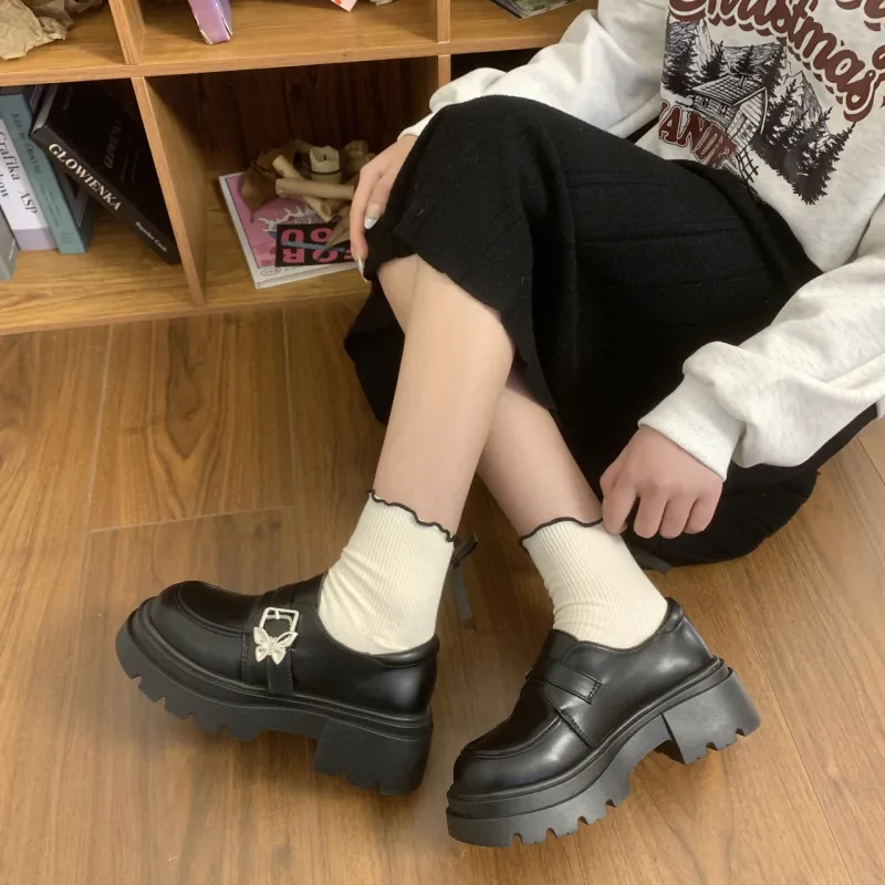 Loafers Unlined Shoes Women's Black-11