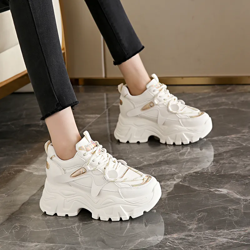 SHUXI Low-Top Chunky Sneakers Women's-4