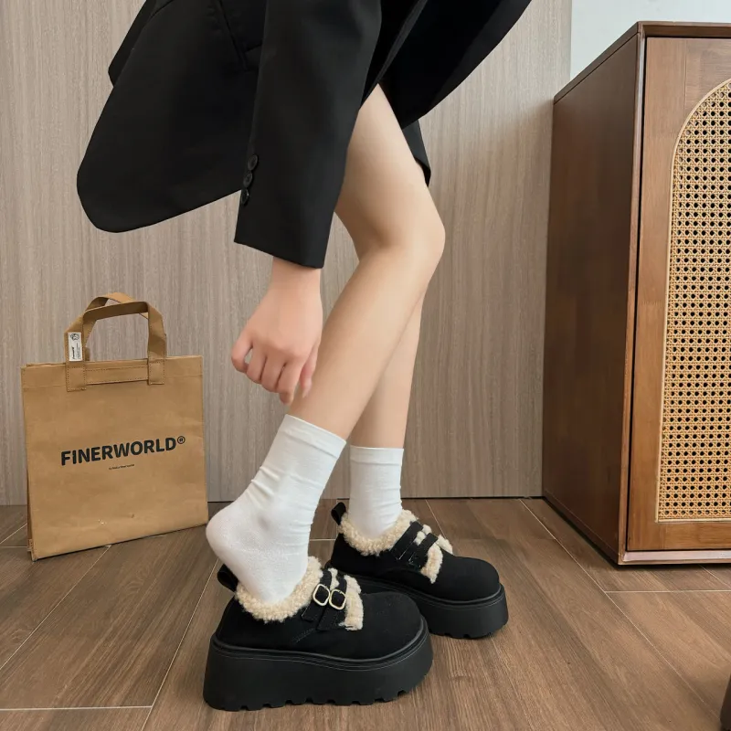Fashion Casual Loafers Unlined Shoes 7cm Women's-9