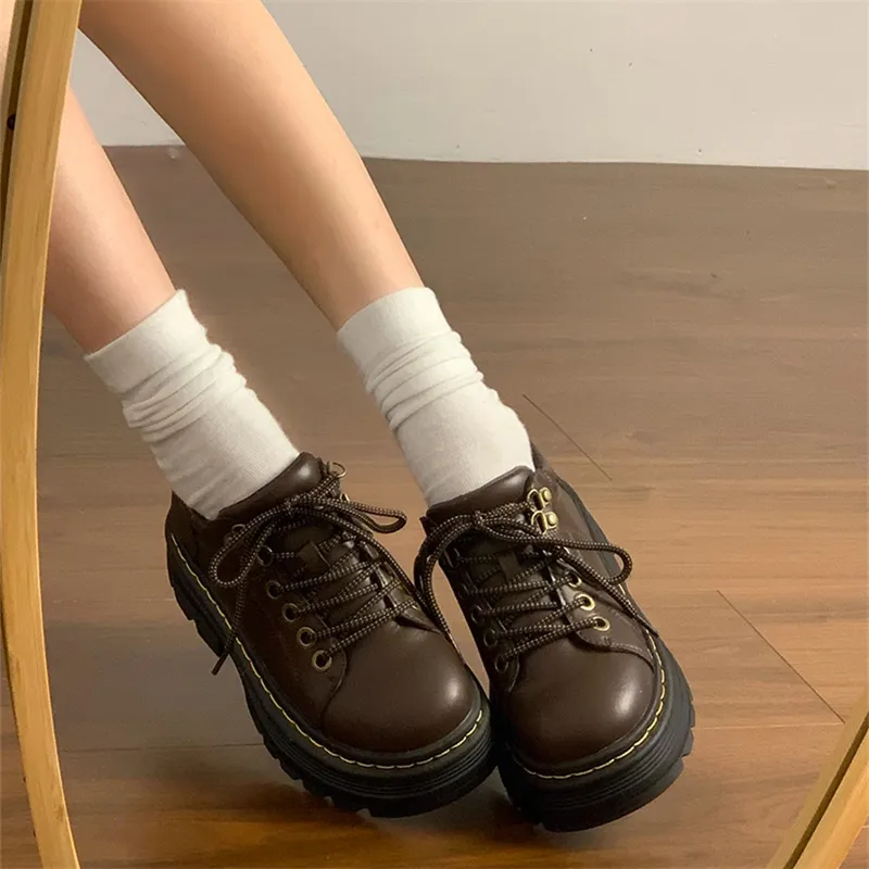 SHUXI Casual Single Shoes 5cm Women's-9