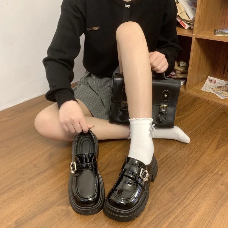 Loafers Unlined Shoes Women's Black-8
