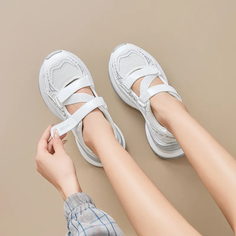 ZHR Super Star Era Wear resistant And Lightweight Low Top Chunky Sneakers Women's-9