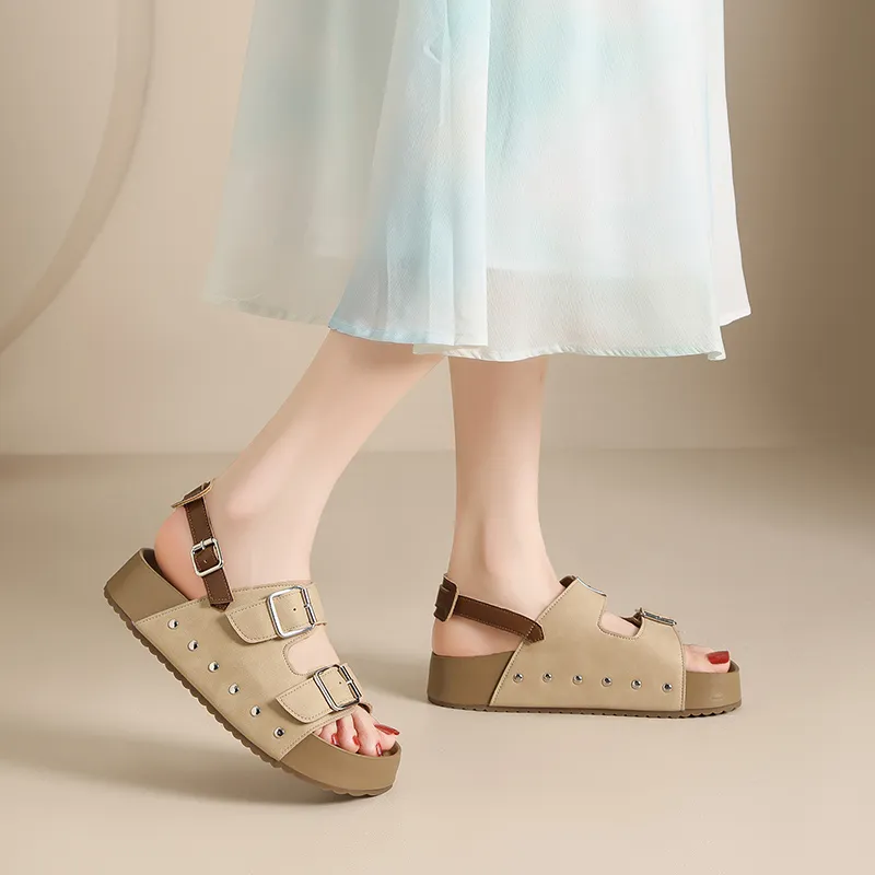 ZHR Birkenstock Style Mops One Strap Sandals 3cm Women's-9