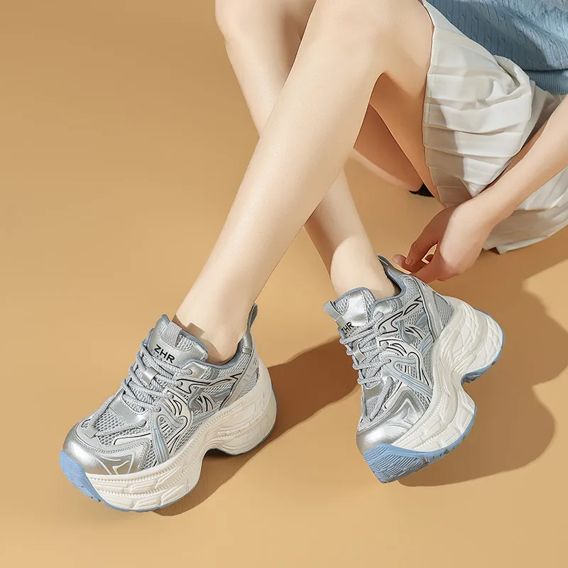 ZHR Serpent Cushioning, Breathable, Supportive, Lightweight Low Top Chunky Sneakers Women's-8