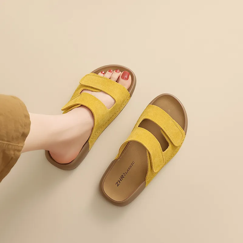 ZHR Quiet Abrasion Resistant Slide Slippers Women's-5