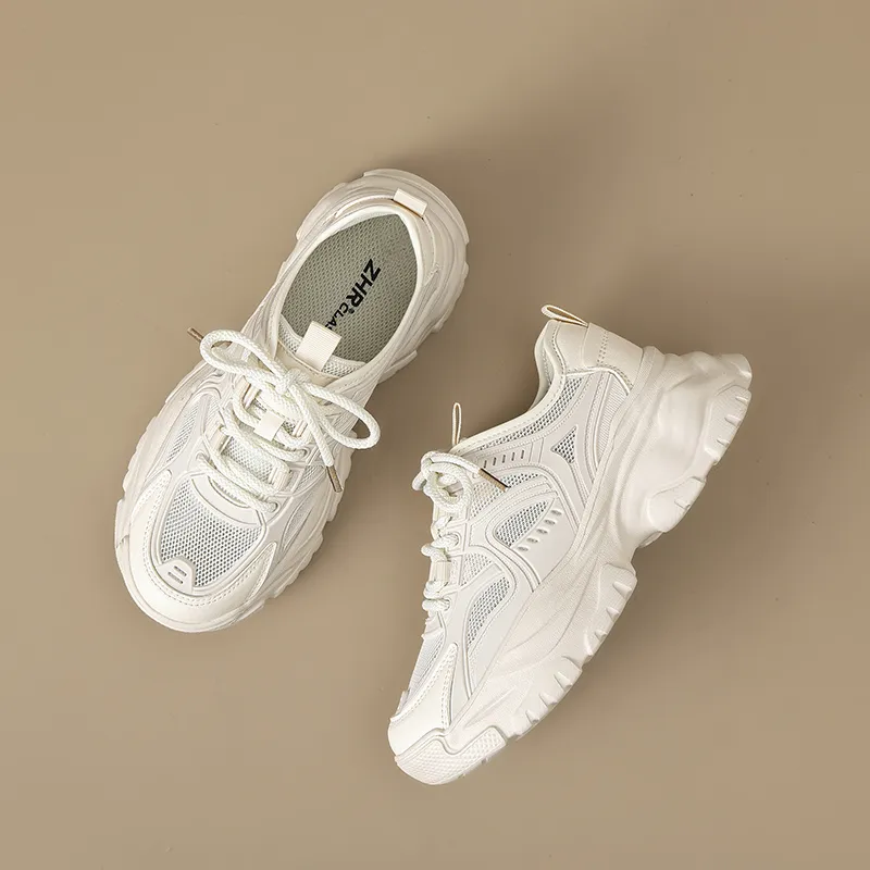 ZHR Wheat Cushioning, Breathable, Lightweight Coverage Low Top Chunky Sneakers Women's-4