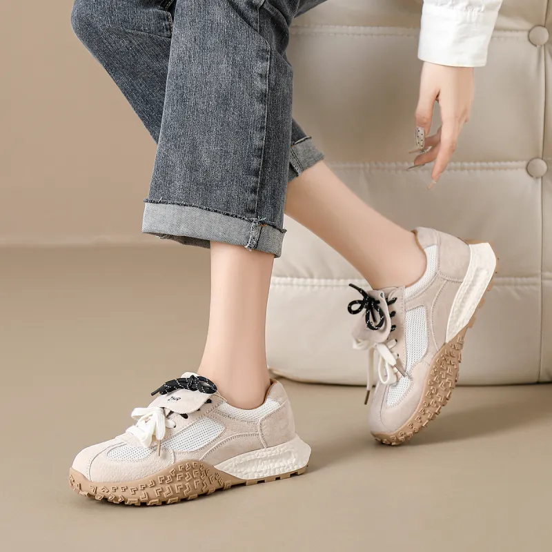 ZHR German Army Trainers Wear-Resistant Height Increasing Low-Top Skateboard Shoes Women's-11