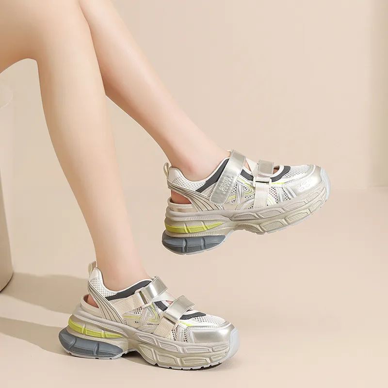 ZHR Super Star Era Abrasion Resistant Breathable Low Top Chunky Sneakers Women's-2