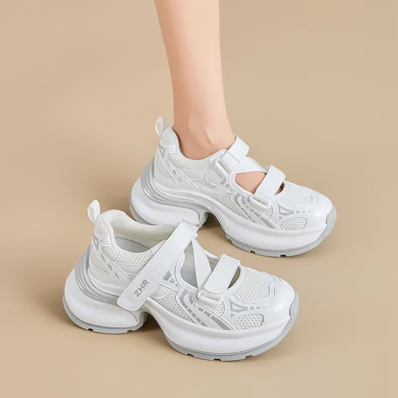 ZHR Super Star Era Wear resistant And Lightweight Low Top Chunky Sneakers Women's-7