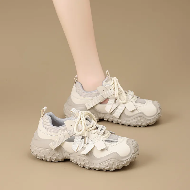 ZHR Abrasion Resistant Height Increasing Breathable Low Top Casual Shoes Women's-2