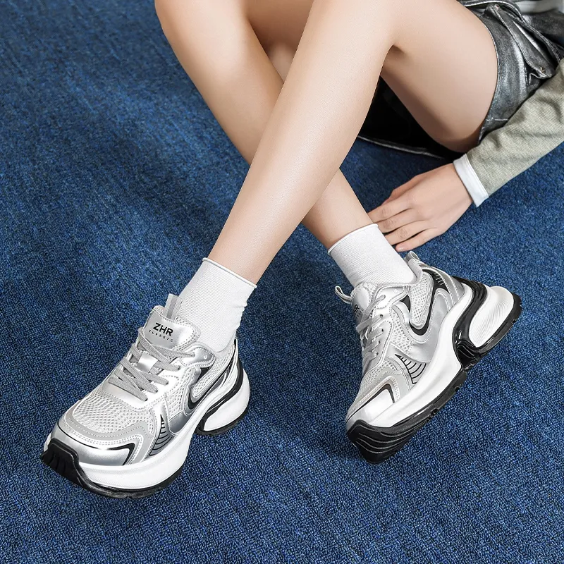 ZHR Swirl Collection Abrasion Resistant Low Top Chunky Sneakers Women's-9