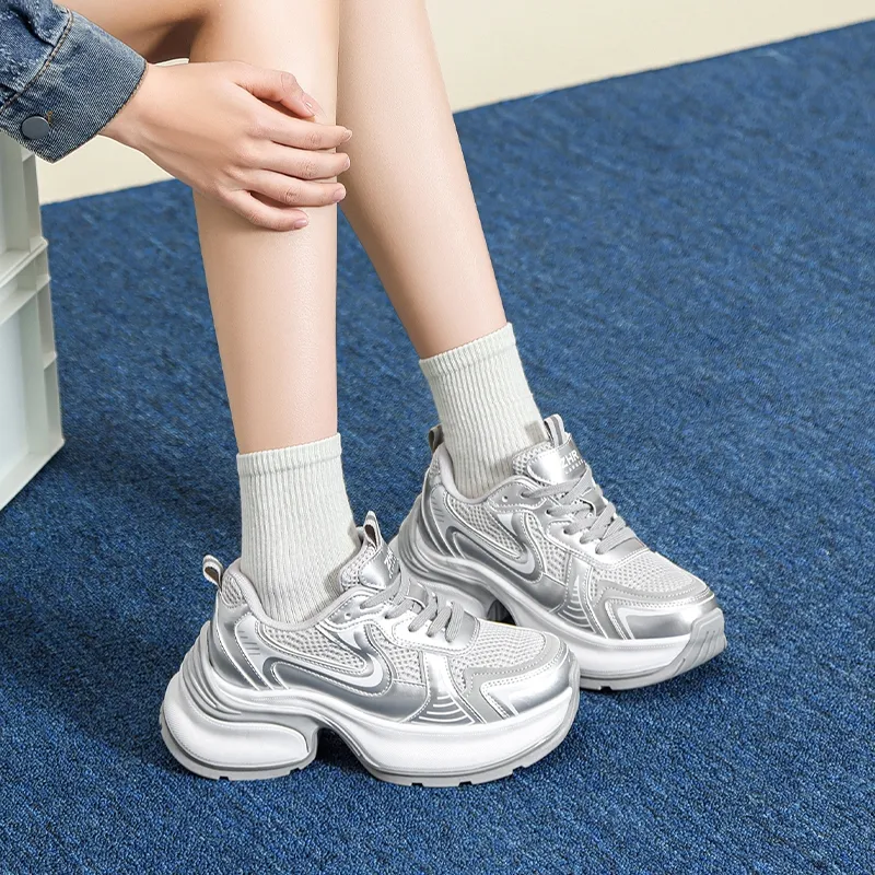 ZHR Swirl Collection Abrasion Resistant Low Top Chunky Sneakers Women's-3