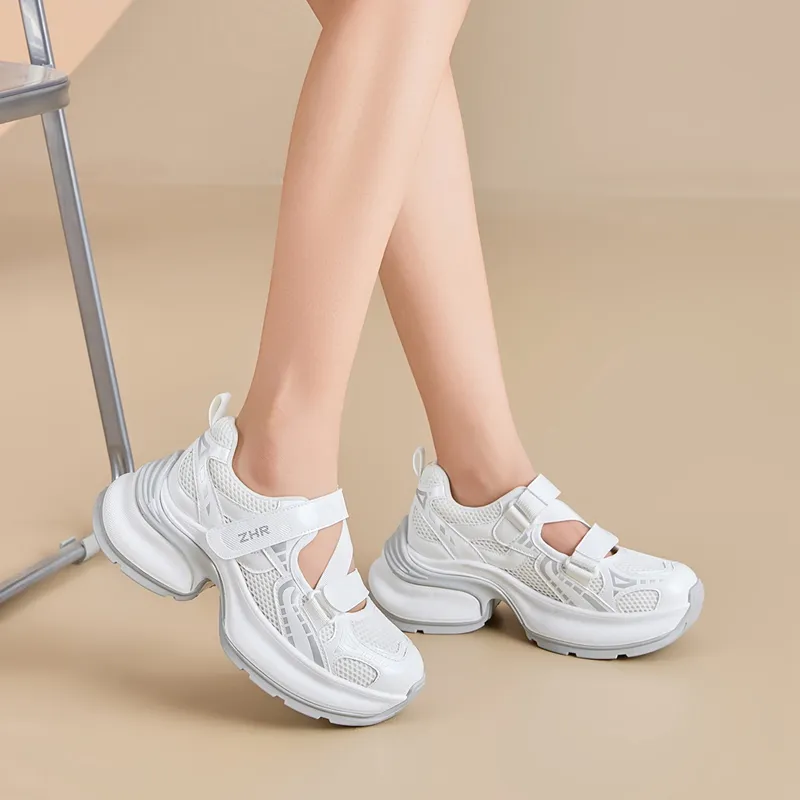 ZHR Super Star Era Wear resistant And Lightweight Low Top Chunky Sneakers Women's-8