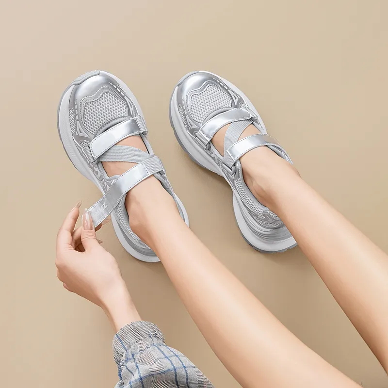 ZHR Super Star Era Wear resistant And Lightweight Low Top Chunky Sneakers Women's-3