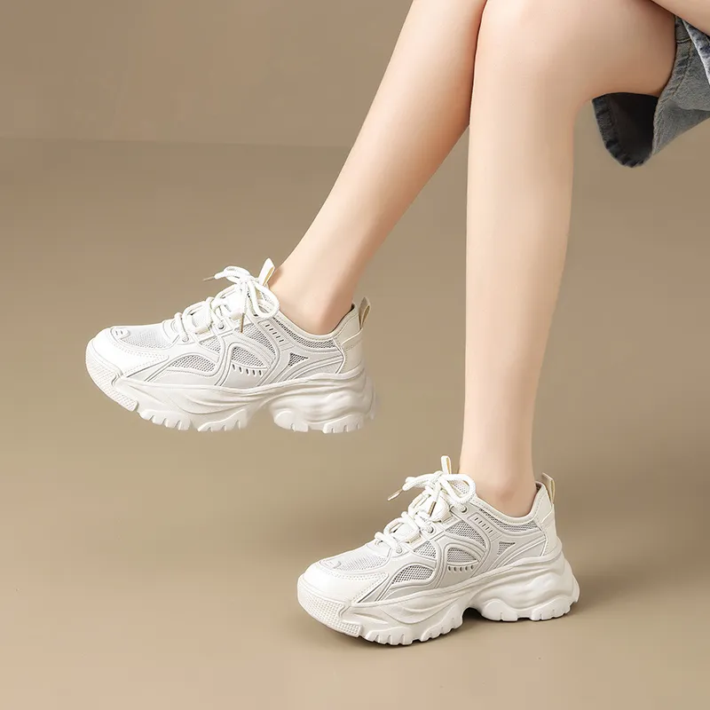 ZHR Wheat Cushioning, Breathable, Lightweight Coverage Low Top Chunky Sneakers Women's-2