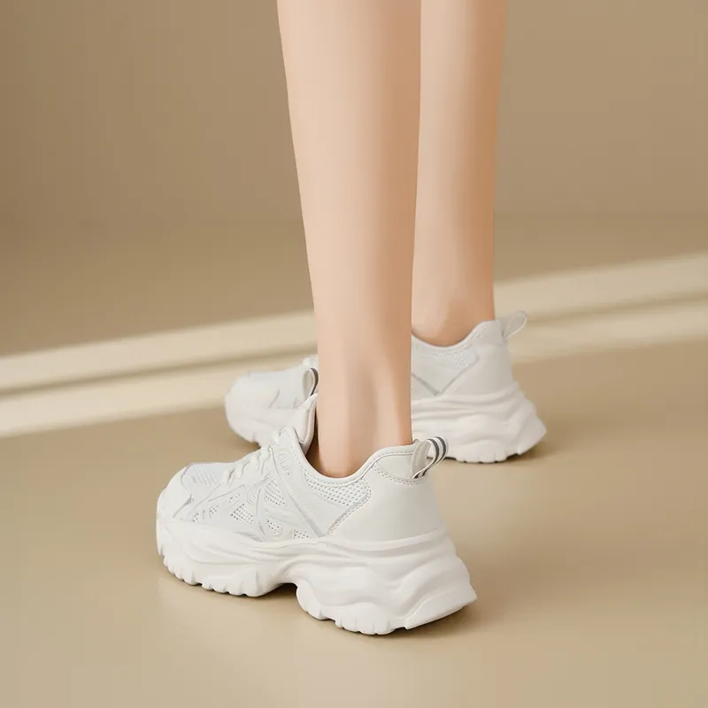 ZHR Whale Shoes Abrasion Resistant Breathable Low Top Chunky Sneakers Women's-7