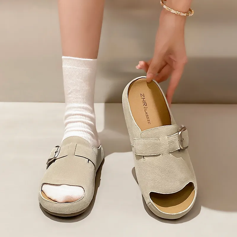 ZHR Quiet Abrasion Resistant Slide Slippers Women's-5