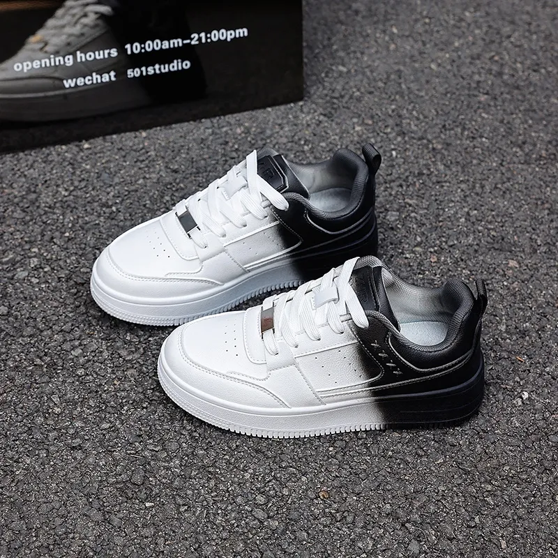 ZHR Slip Resistant Cushioning, Abrasion Resistant, Lightweight, Height Increasing Low Top Skateboard Shoes Unisex-5