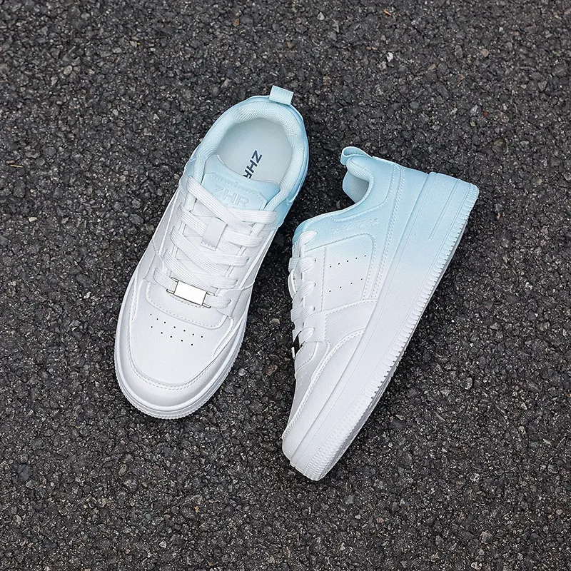 ZHR Slip Resistant Cushioning, Abrasion Resistant, Lightweight, Height Increasing Low Top Skateboard Shoes Unisex-1