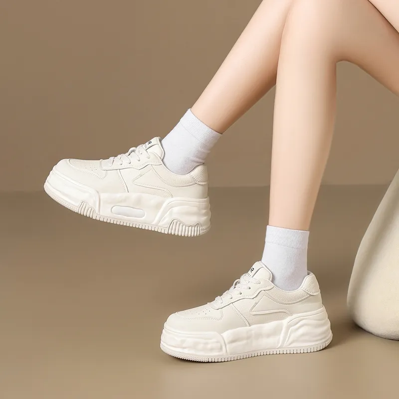 ZHR Small White Shoes Abrasion-Resistant Low-Top Skateboard Shoes Women's-3