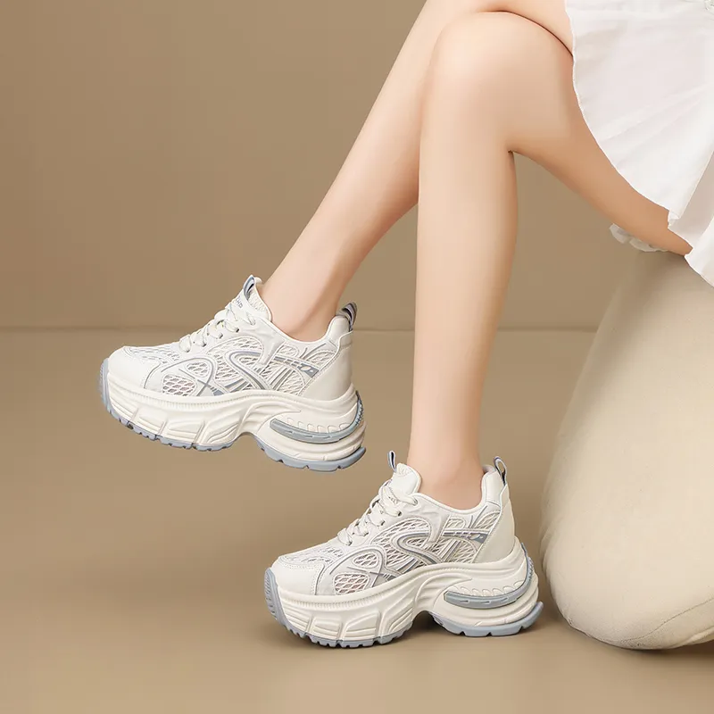 ZHR Whale Shoes Abrasion Resistant Breathable Low Top Chunky Sneakers Women's-1