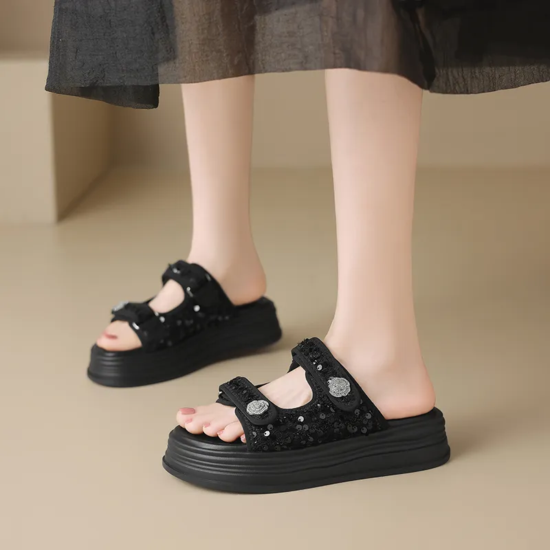 ZHR Quiet Abrasion Resistant Slide Slippers Women's-5