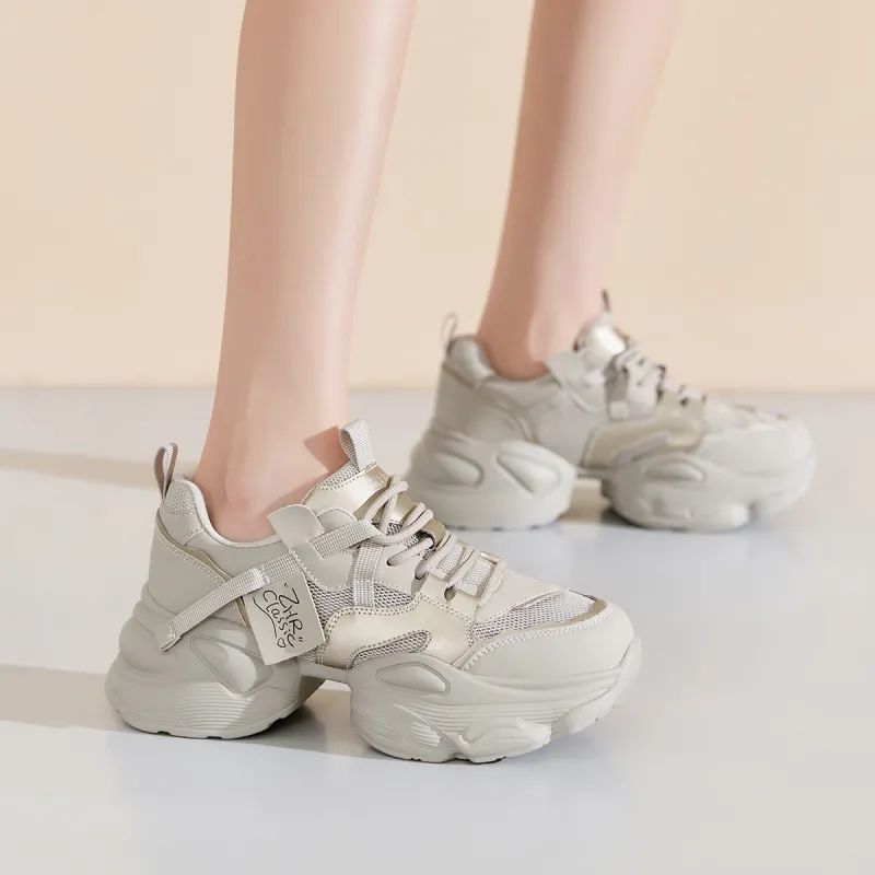 ZHR Wear-Resistant Slip-Resistant Low-Top Chunky Sneakers Women's-11