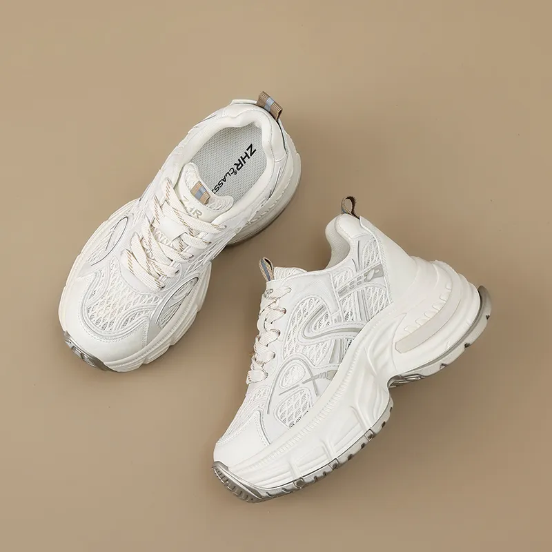 ZHR Whale Shoes Abrasion Resistant Breathable Low Top Chunky Sneakers Women's-9