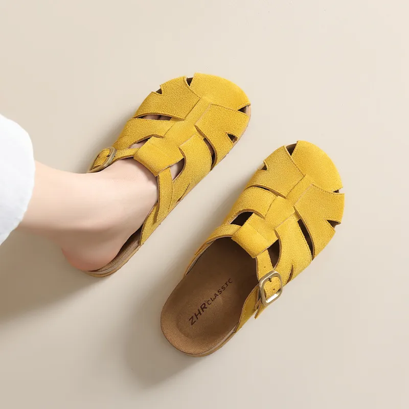 ZHR EVA Quiet Abrasion Resistant Closed Toe Slippers Women's-8