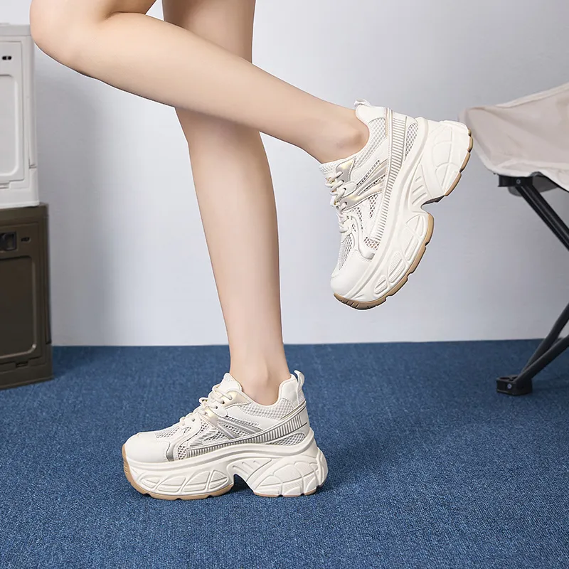 ZHR Chaser Of The Light Abrasion Resistant Height Increasing Low Top Chunky Sneakers Women's-9