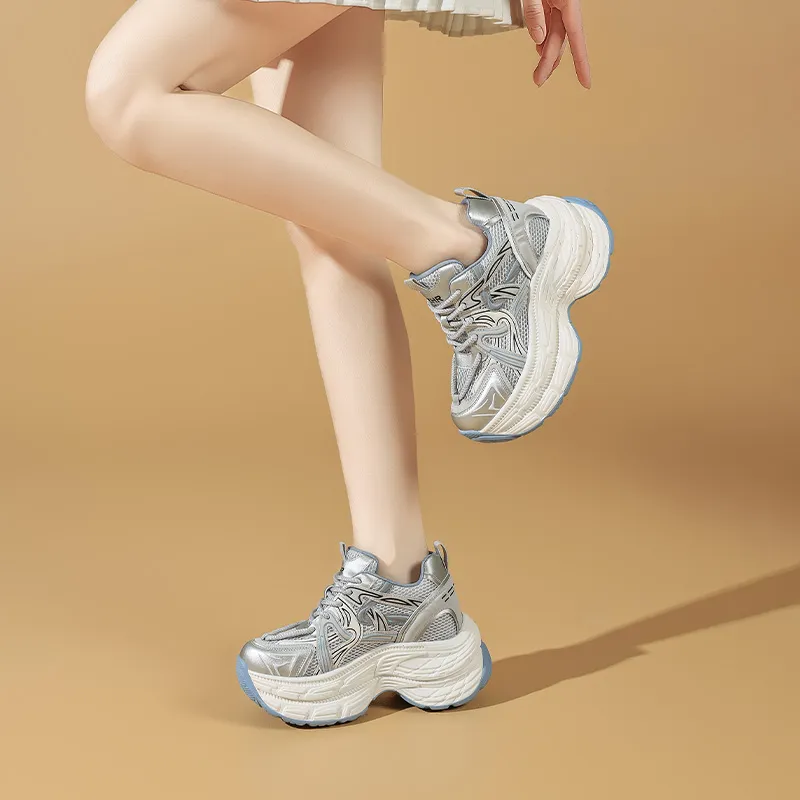 ZHR Serpent Cushioning, Breathable, Supportive, Lightweight Low Top Chunky Sneakers Women's-7