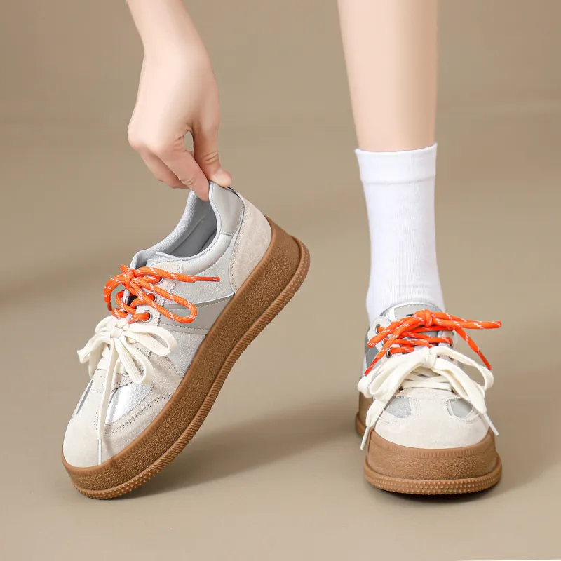 ZHR Classic Vintage T-Head White Sneakers Cushioning Wear-Resistant Low-Top Skateboard Shoes Women's-2