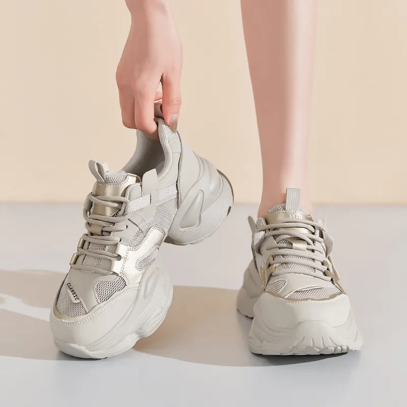 ZHR Wear-Resistant Slip-Resistant Low-Top Chunky Sneakers Women's-9