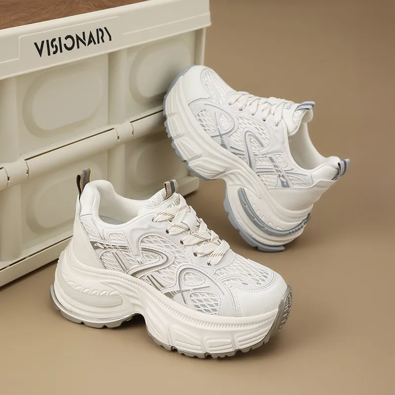 ZHR Whale Shoes Abrasion Resistant Breathable Low Top Chunky Sneakers Women's-4