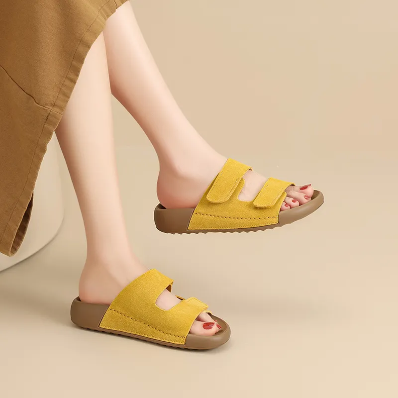 ZHR Quiet Abrasion Resistant Slide Slippers Women's-4