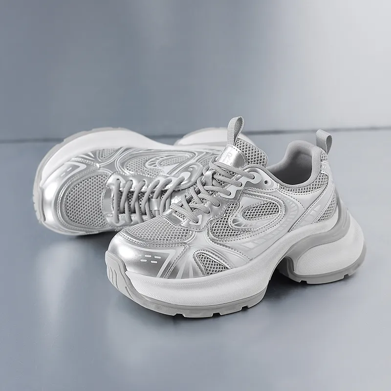 ZHR Swirl Collection Wear resistant And Lightweight Low Top Chunky Sneakers Women's-4