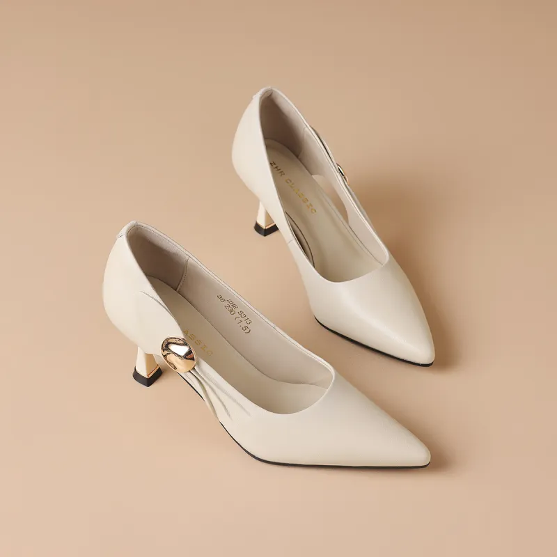 ZHR Slim Heel High Heels 6.5cm Women's-6